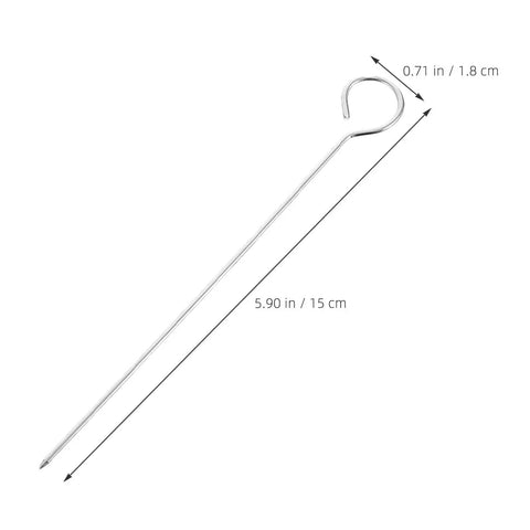 Stainless Steel Wick Placement Tool Set 20 Pack For Candle Making With Easy Threading And Clean Punch Holes Wick Holder For DIY And Professional Candles Precise Centering Quick Setup Durable Crafting Tool For Consistent Burns, 15 cm tool
