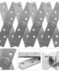 Six Pack CATIEBYE 360 Degree Rotation Stainless Steel Invisible Pivot Door Hinges For Wood Cabinets And Bookcases Heavy Duty Concealed Hidden Hinge Set displayed.