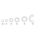 Grab And Go Nylon Washer Kit 350 Piece Flat Washer Set With Storage Box White Plastic Assortment For Fasteners Insulation Friction Reduction And Leak Prevention In 7 Sizes, M2 to M8 nylon washers