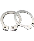 Retaining Rings Set 1/2 5/10 50 100 Pieces Assortment Kit 6 to 200 Millimeters 304 Stainless Steel External C Type Circlip close-up