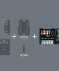 Tool Check Modular Imperial One 21 Piece Screwdriver Set For Manual And Power Screwdriving With One Quarter Inch Ratchet Kit