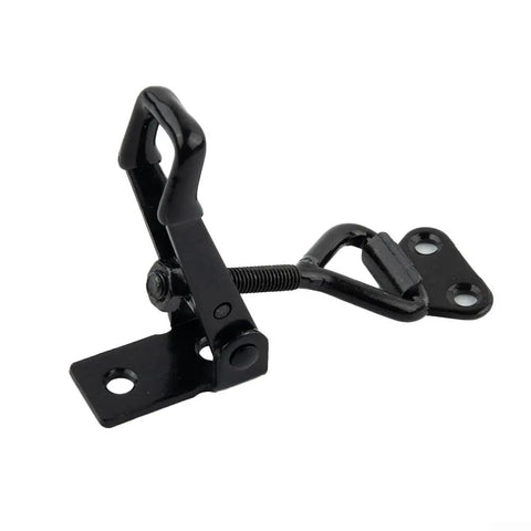 Heavy Duty Adjustable Toggle Latch Clamp With 220lbs Holding Power For Tool Boxes Cabinets And Quick Release Storage Cases Made From Black Steel, black steel latch clamp