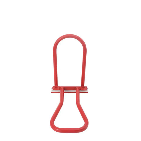 Front view of red Roof Eaves Seam Bender And Drip Edge Folding Tool For Standing Seam Roofing, manual hemming tool