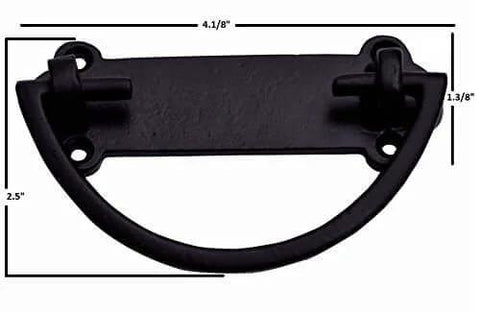 Set Of 2 Antique Chest Handles And Pulls For Treasure Chests Crates And Storage Boxes Heavy Duty Cast Iron Hardware With Black Powder Coat Finish