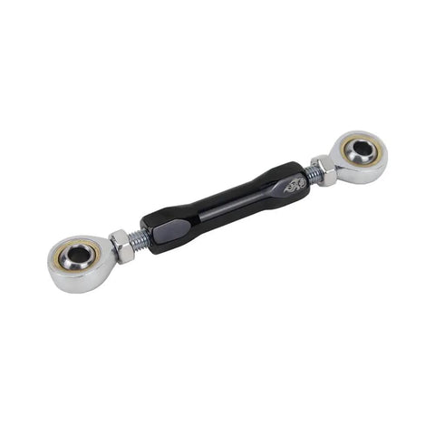 Titanium Black CNC Shifter Mid Control Linkage Rod For Harley Davidson Dyna 1984 To 2017 Ride Ready 18 Later Street Bob And Softail FXLR FXLRS FXLRST FXRST Adjustable Eye To Eye 4.0 To 5.5 Inches black adjustable linkage rod with rod ends
