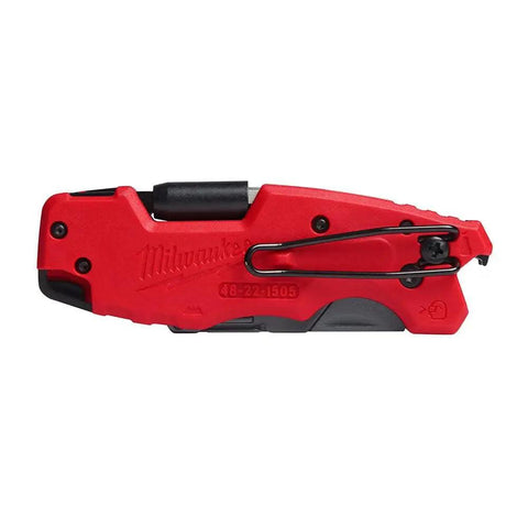 Fastback Compact Folding Knife Set Two Pack Red And Black Six In One Folding Utility Knives Workhorse With Blade Metal Body