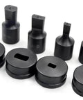 Round 16mm Hole Punch Die Set for CH70 Hydraulic Punch Digger Tool with Upper and Lower Dies for precise metal hole punching.