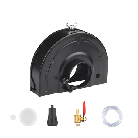Heavy Duty Angle Grinder Shield Set With Water Pump Compatibility, Dust Free Wet Cutting Guard Built From Steel And Copper