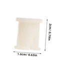 Twenty Durable Plastic Caster Socket Sleeves Fit Tight Inside Chair Feet To Crush Those Pesky Wobbles And Keep Your Furniture Rolling Smooth Around The Neighborhood, beige plastic sleeve, 2x1.6cm size.