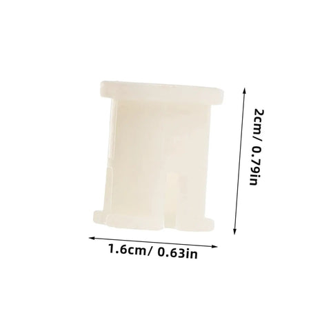 Twenty Durable Plastic Caster Socket Sleeves Fit Tight Inside Chair Feet To Crush Those Pesky Wobbles And Keep Your Furniture Rolling Smooth Around The Neighborhood, beige plastic sleeve, 2x1.6cm size.
