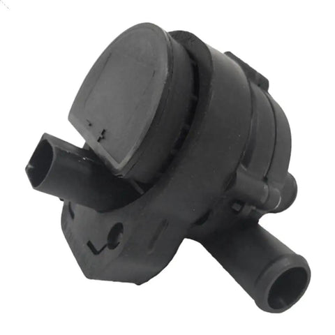 Drop In Auxiliary Coolant Pump For Electronic Cooling Systems Stop And Go Ready Keep Engine Temp Sweet Plug And Play Swap For N20 N55 B48 B58 And F Series X3 Models Built To Handle Heat Waves Without Breaking Down, black plastic pump, detailed view.