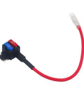 5Pcs Premium Acn Low Profile Add A Circuit Fuse Tap Kit With Piggy Back Blade Holder featuring micro blade fuse and red wire.