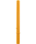 No Sweat Removable Round Security Bollard 36 Inch By 6 Inch Heavy Duty Yellow Steel Post With Flush Mount Base Quick Swing Away Design for vehicle control.
