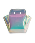 TPU Roller Skate Toe Guards for Derby and Speed Skating Quad Toe Cap Protectors with iridescent design, shields toe from wear.