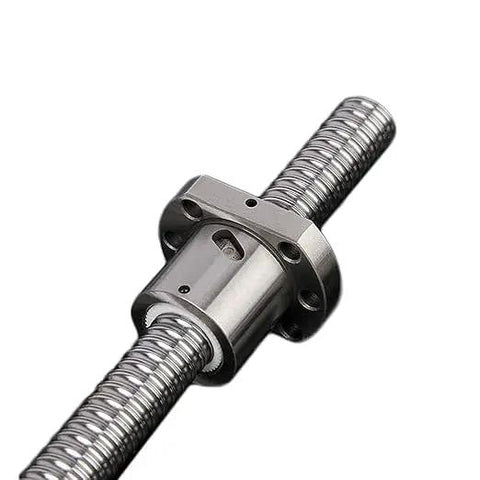 16mm Ball Screw SFU1605 RM1605 Anti Backlash Linear Motion, metal nut visible, 5mm pitch, 700mm length, C7 grade for CNC use