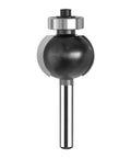 Four Piece Round Over Router Bit Set With 1/4 Inch Shank And Premium Carbide Tipped Blades For Smoother Woodworking Edge Profiling On Furniture Cabinets And Craftsman Projects Offering R3 16 To R7 16 Radii For Top Tier Results, showing a carbide tipped round over bit.