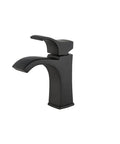 Venturi Matte Black Bathroom Sink Faucet With Single Handle One Hole Or Three Hole Mount No Leak Pforever Seal Ceramic Disc Valve