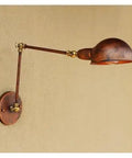 JGSYD Adjustable Long Arm Wall Sconce - Vintage Industrial Home Lighting Retro Loft Lamp with bronze finish, wall-mounted design.