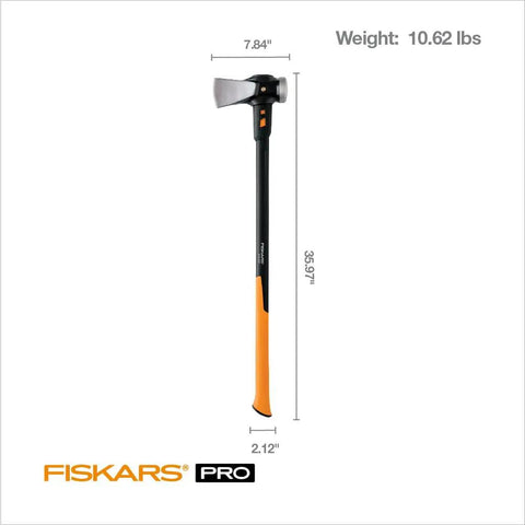 8 Lb Splitting Maul With 36 Inch IsoCore Shock Absorbing Handle For Hardwood Wood Splitting Campfires And Bushcraft Gear