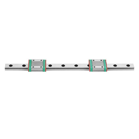 Compact 250mm MGN12 Linear Rail Kit With 2 MGN12B Blocks, 12mm Width, silver rail for CNC, 3D printing, robotics, DIY projects