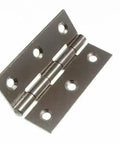 240 Pack Heavy Duty Door Butt Hinges 63 Mm Zinc Plated Steel Rust Resistant Bulk Hardware Kit For Interior And Exterior Doors, close-up view of single hinge.