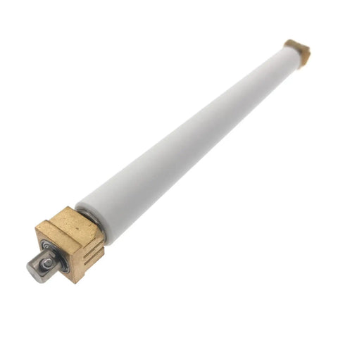 Killer Platen Roller Kit Plus Slick Paper Transport Maintenance Set For ZM600 ZT420 Thermal Printers Heavy Duty Label Feeder Replacement Parts 203 300 DPI, white roller with brass end.