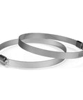 Stainless Steel Duct Clamps 4 Inch Pack Of 2 For Ducting Heating Cooling Exhaust And Ventilation Rust Proof Corrosion Resistant 316