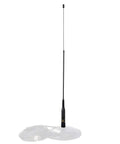 Tri Band VHF UHF Mobile Antenna For Ham Radios 137 174 180 260 400 480 MHz 100W 20 Inch Telescopic PL 259 UHF Male
