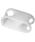 Two Pack One Half To Three Quarters Inch Tube OD Shut Off Hose Clamp With Adjustable Water Flow Control Clip White Plastic Pipe Clips