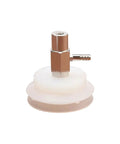 Pbt Series Two Layer Industrial Manipulator Pneumatic Rubber Suction Cup Chuck Pbt-06 White Gripper Vacuum Pad for handling flat items.
