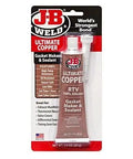 Copper High Temp RTV Silicone Gasket Maker And Sealant For Auto And Industrial Use With Continuous Up To 550F And Intermittent Up To 650F 3 Oz Tube Tough As Nails Seal For Gaskets in packaging