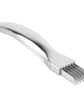 Stainless steel mandoline slicer attachment with five parallel blades for julienne cuts