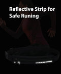 Slim Running Belt For Women And Men, No Bounce Fanny Pack Phone Holder with reflective strip, lightweight 2oz waistband