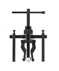 Shop Pro Built Tough 5 To 10 Ton Hydraulic Three Jaw Bearing Puller Kit front view, heavy-duty black steel, ideal for auto repair.