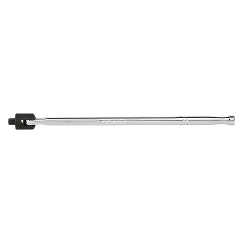 Three Eighths Inch Drive Premium Breaker Bar With Fifteen Inch Length Non Ratching Nut Breaker Tool CrMo Head With 180 Degree Flex And CRV Steel Construction