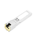 Easy Plug And Play SFP Copper Module With RJ45 Port For 100M Fiber Optic Transceiver In Your Ethernet Switch, 2.5G Ready, One Pack, Solid Dope Build For Fast Reliable Networking, silver metal module