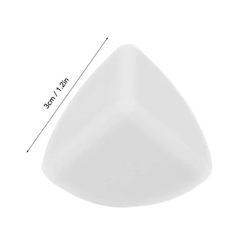 Three Sided Silicone Corner Protectors Pre Taped Edge Guards for Kid Safe Babyproofing Furniture, 1.2 inch white silicone