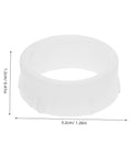 No Sweat Two Sets Grinding Wheel Diameter Sleeves Plastic Bushing Adapter Kit for Bench Grinder, white plastic sleeve, 3.2cm diameter.