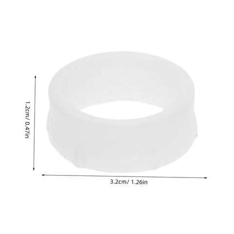 No Sweat Two Sets Grinding Wheel Diameter Sleeves Plastic Bushing Adapter Kit for Bench Grinder, white plastic sleeve, 3.2cm diameter.