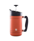 Insulated French Press Keeps Your Daily Joe Hella Hot For Hours With Tough Stainless Steel Build And Secure Twist Lid Crafted For Cabin Weeks And Backyard Chillin 32 Fl Oz Red Rock in red color