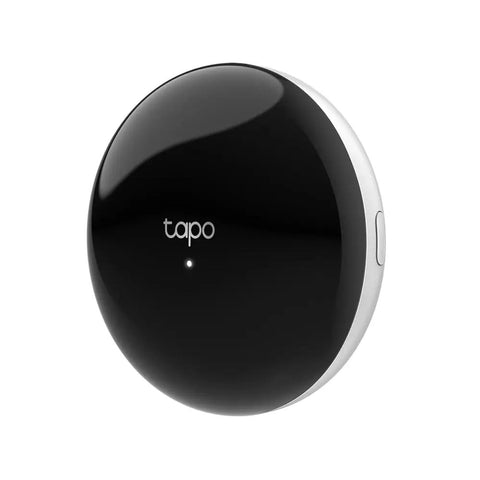 Smart IR And IoT Hub With Chime Universal Remote for TVs, ACs, and fans, Matter certified, front view, black and white design