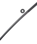 39 Inch Black Polypropylene Kendo Practice Sword For Martial Arts Training with detachable tsuba guard shown separately