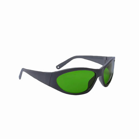 Broad Band Infrared Laser Safety Glasses Selected By Telecom Pros For 800 To 1700NM Projects, green lenses and comfy frame.