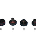 Pool Cue Rubber Bumpers Set In Black With Four Styles Beveled Top Threaded Stem Push In Flat Southwest Style Durable Construction Protect Floors