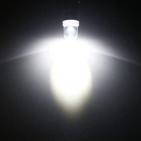 Bright Ba9s LED Bulbs for Pinball Machines Replacement 6V DC 70 Lumen White 6500K Soft Warm Glow illustrating no shadow effect