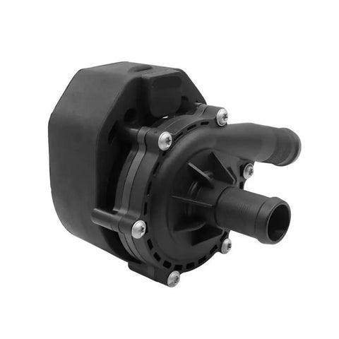 Premium Cooling Water Pump Replacement 215813NF0A Fits 2014 Through 2018 Infiniti Q50 with hoses and mounting points visible.