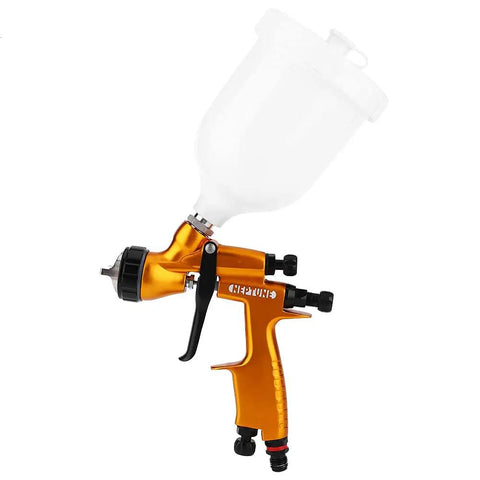 Heavy-Duty 1.3mm Gravity Paint Sprayer With High Atomization Pneumatic Airbrush featuring a 1.3mm gravity cup for fine finishes.
