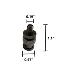 Three Pack SMA Female To BNC Male Coax Adapter Set For Amateur Radio, Antennas, And Video Gear - Black Chromium Plated, 1.1 inch