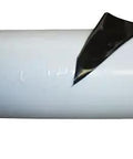 Anti Chafe Tape 24 Inch By 600 Inch White For Skin Protection And Comfort roll with adhesive peel, side view