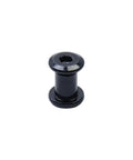 Black barrel nut for Dead Simple Stainless Steel Hex Drive Binding Post Screw Kit, designed for furniture assembly and DIY projects.